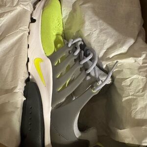 Nike Gray and Neon Yellow Sneakers